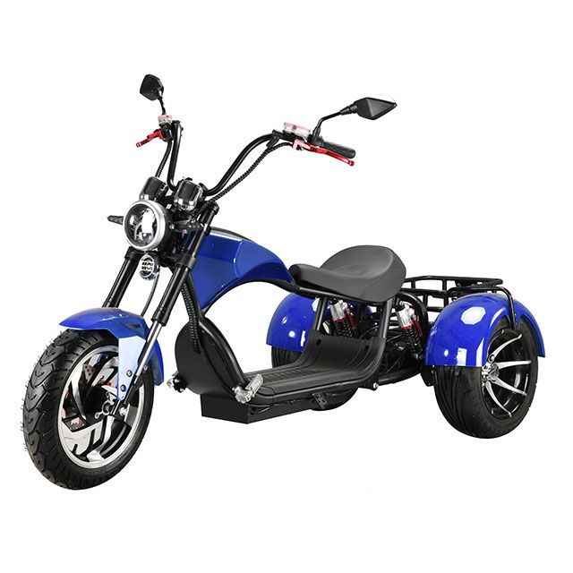 Elektrická tříkolka  Aligátor s nadrží a košíkem 20 AH 2000 w chrom dojezd 70 km vyndavací ...