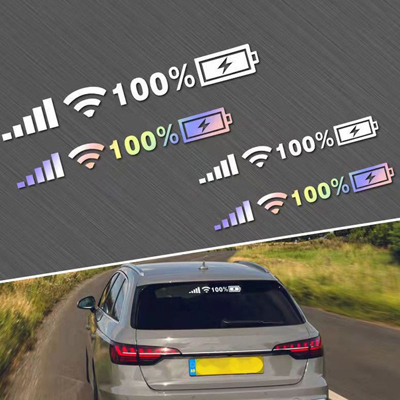 Nálepky na elektrickou koloběžku, motorku, auto, skútr,  100% nabity