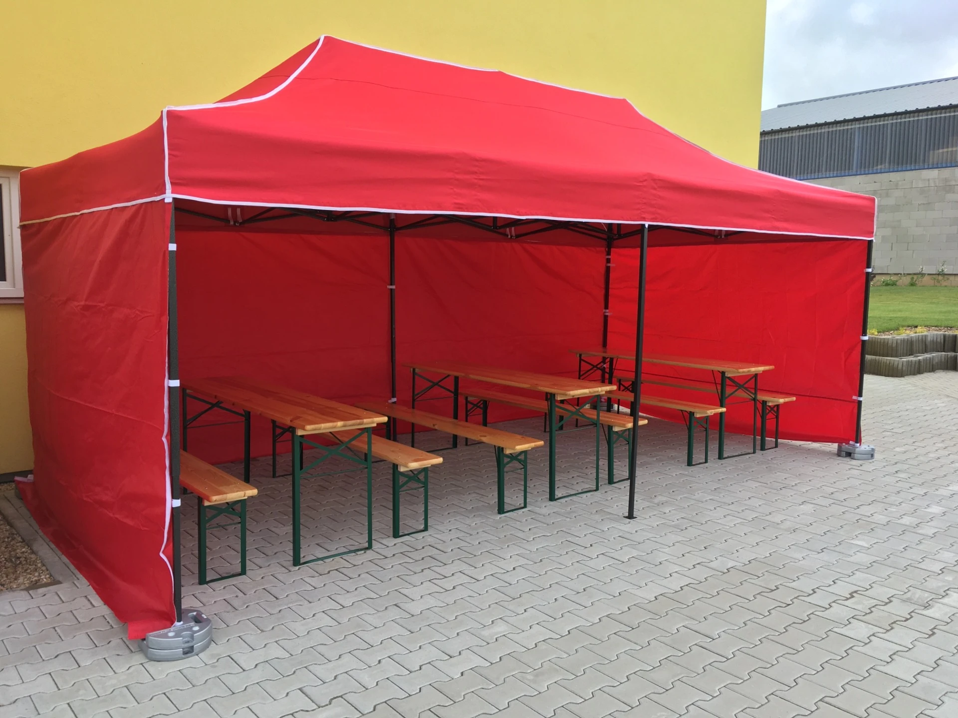 Nůžkový stan 3 x 6 m