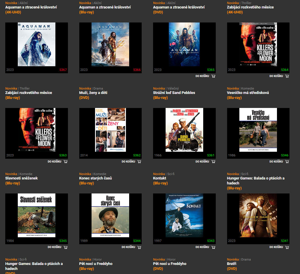 OTEVÍRACÍ DOBA VIDEOPŮJČOVNY: středa, čtvrtek a pátek 16:00‒19:00, výpůjčky do následující středy